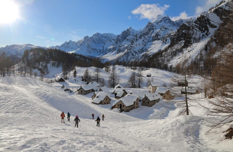 Schneeschuhwandern auf Crampiolo