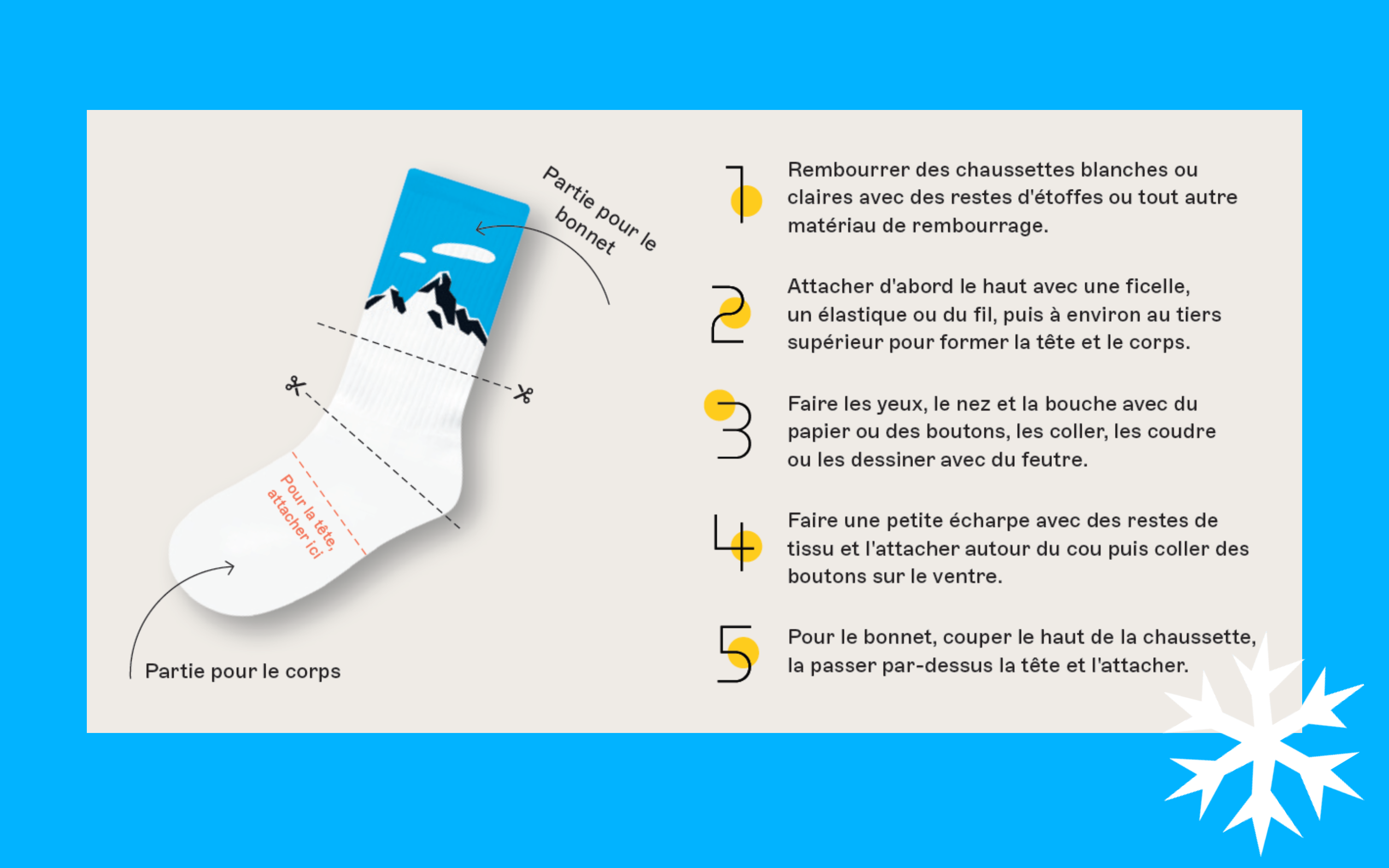 Anleitung Schneemensch FR